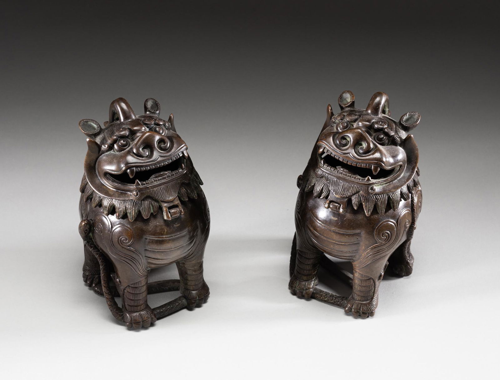 Pair Chinese Bronze Censers (1 of 10)