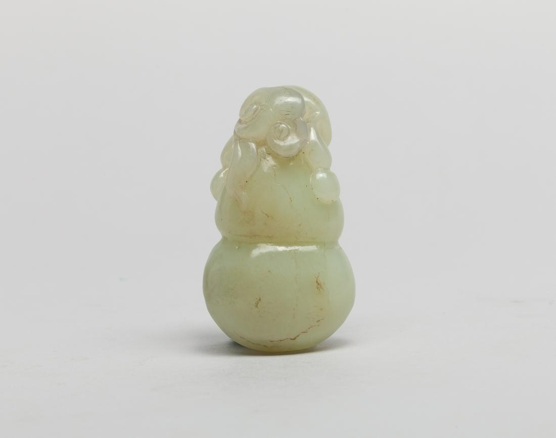 Chinese White Jade Toggle of Gourd (1 of 10)
