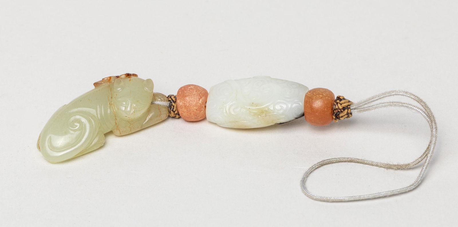 Important Chinese Manchu Type Jade Toggle (1 of 11)