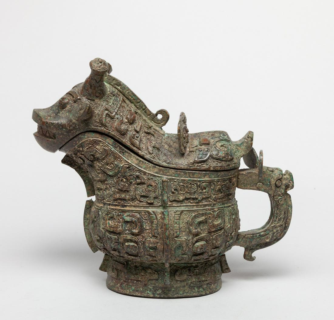 Rare Chinese Bronze Covered Pot (1 of 11)