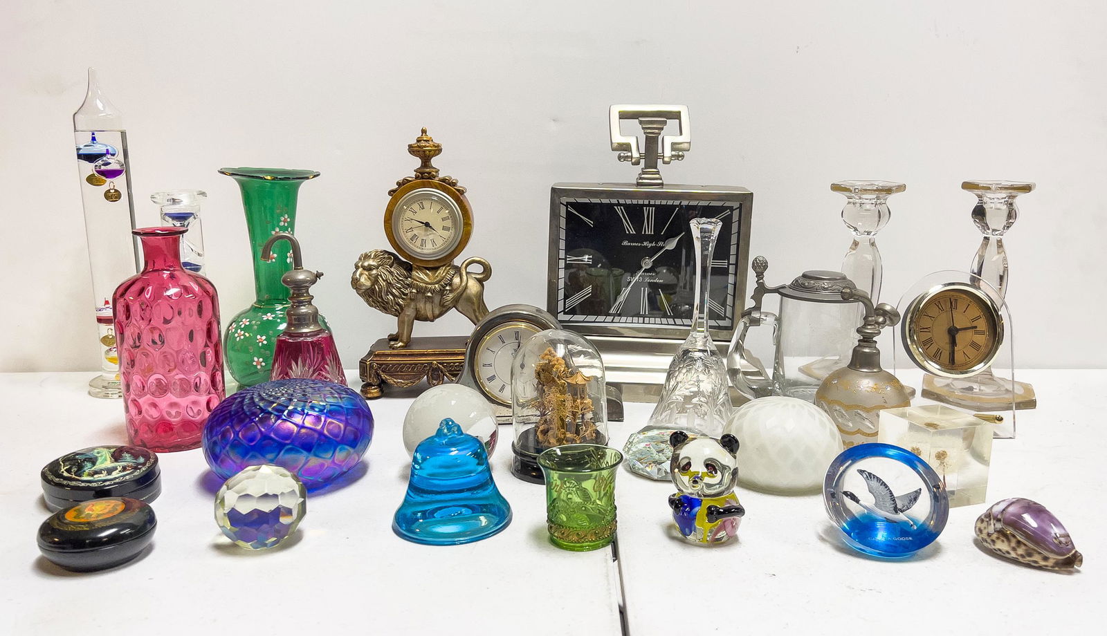 Collectible Table Clock & Glass, Decors (1 of 14)