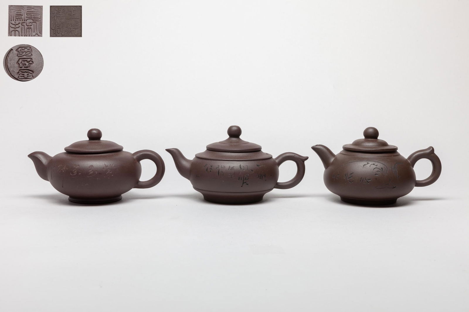 Estate Chinese Porcelain Zisha Tea Pots (1 of 12)