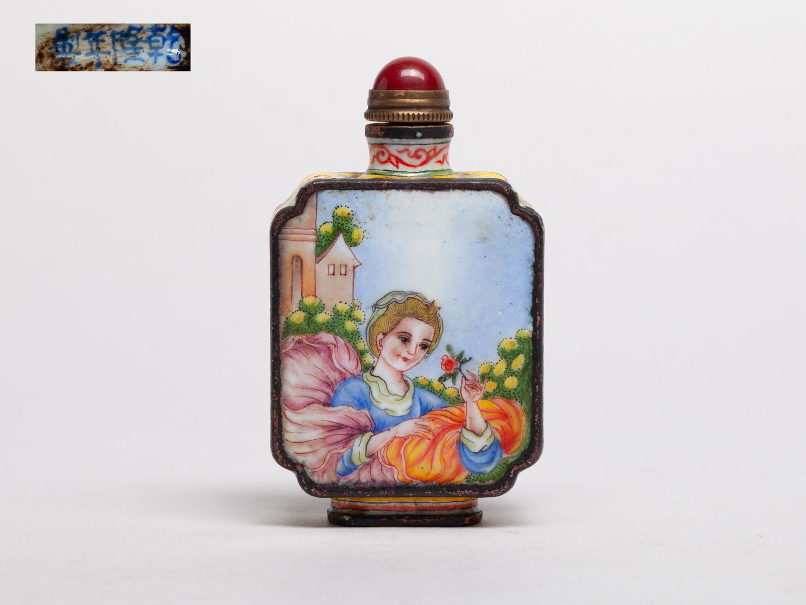 Chinese Enameled on Copper Snuff Bottle (1 of 11)