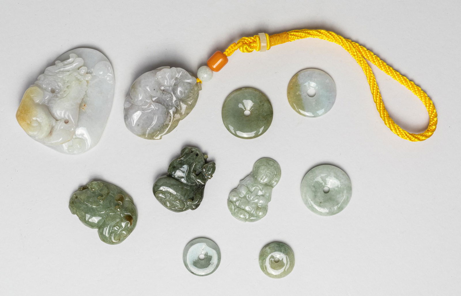 Estate Chinese Jade Jadeite Toggles (1 of 18)