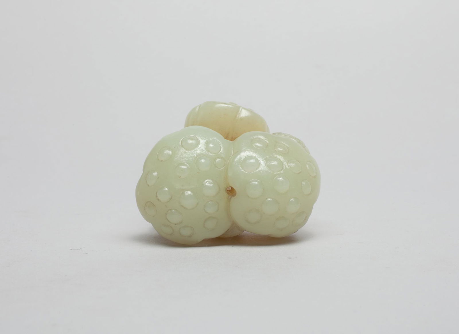 Large Chinese White Jade Toggle of Lotus (1 of 12)