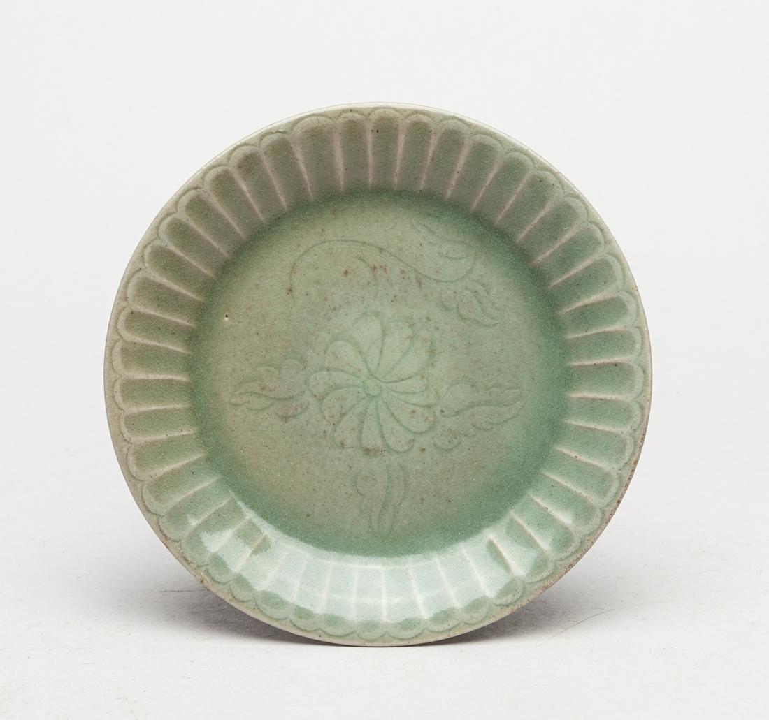 Important Korean Celadon Glazed Porcelain Plate (1 of 9)