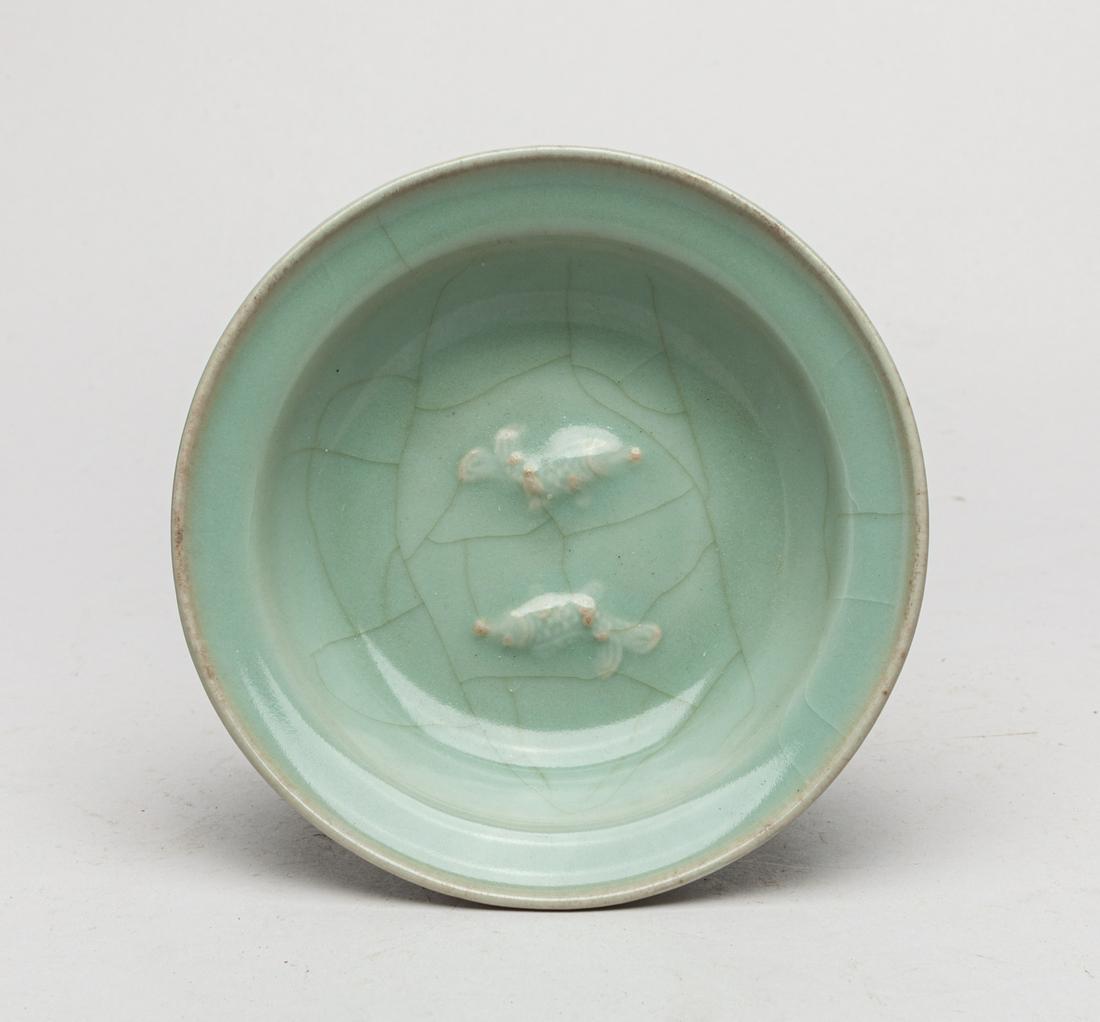 Important Korean Celadon Glazed Porcelain Plate (1 of 10)