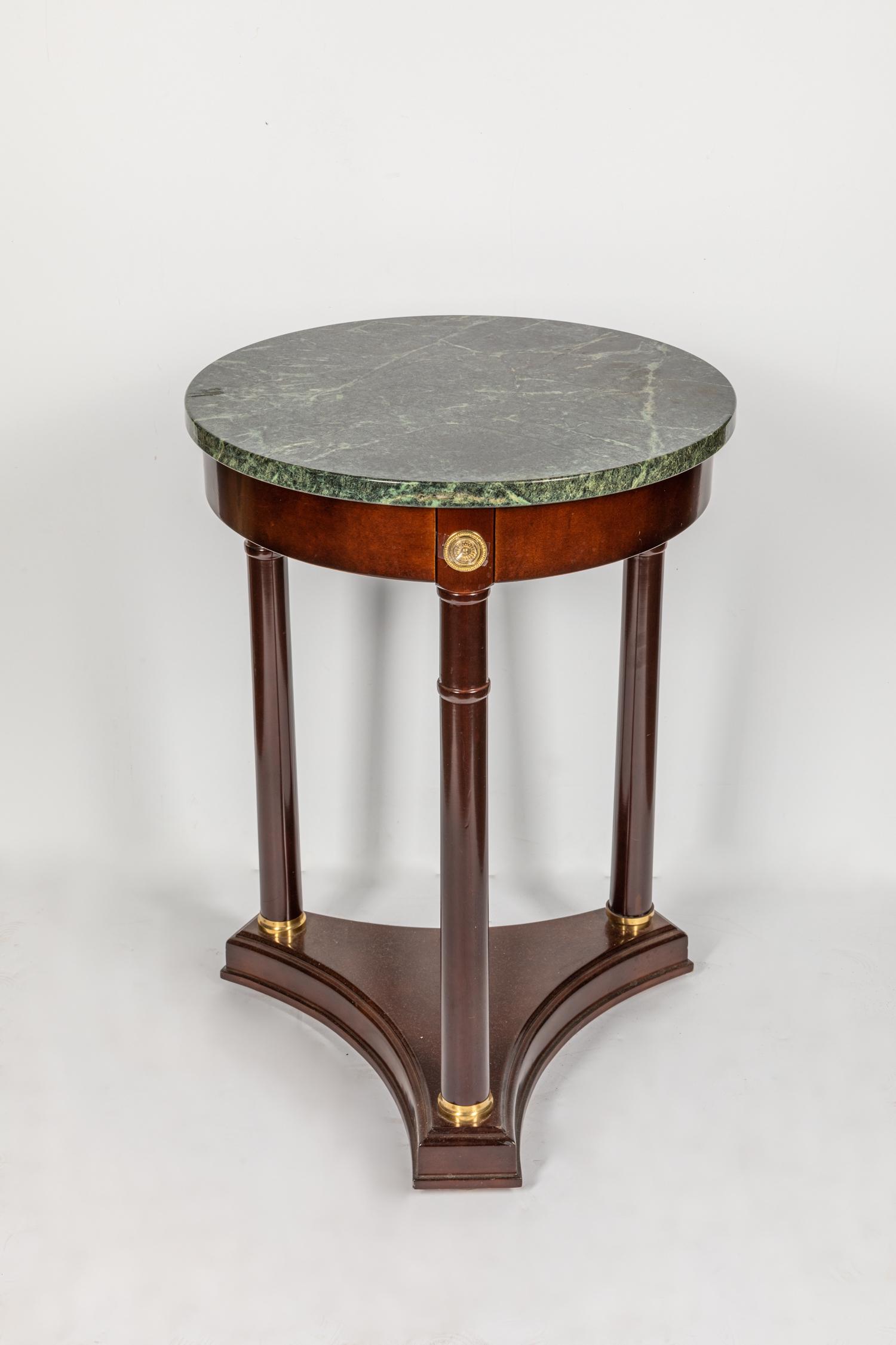 Fine Marble Top Mahogany Table (1 of 9)