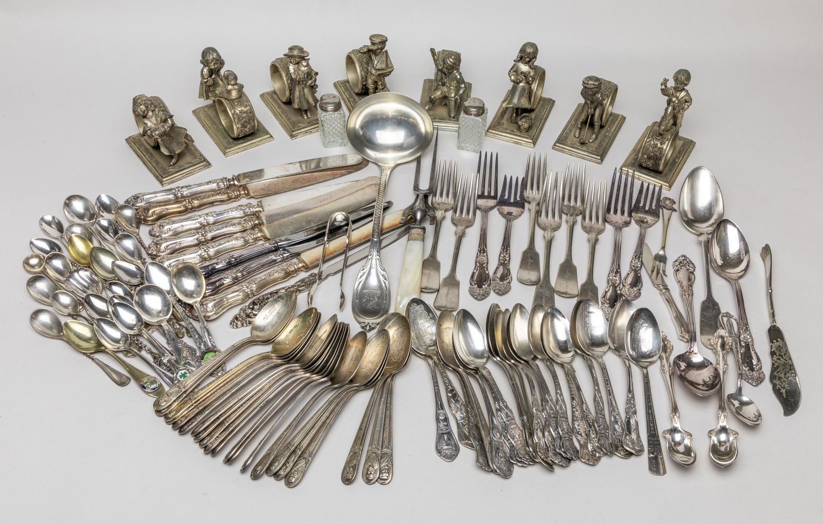 Estate Silver Plated Flat Ware & Sculptures (1 of 18)