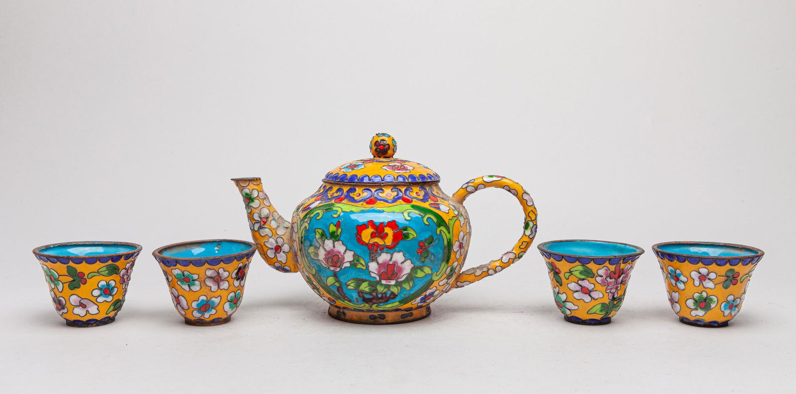 Collectible Chinese Vintage Cloisonne Tea Sets (1 of 13)