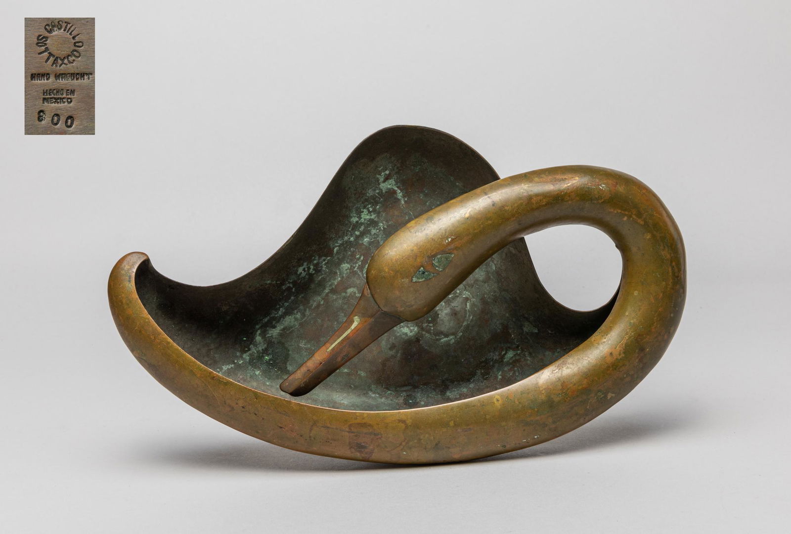 Collectible Mexico Bronze Swan Tray (1 of 10)