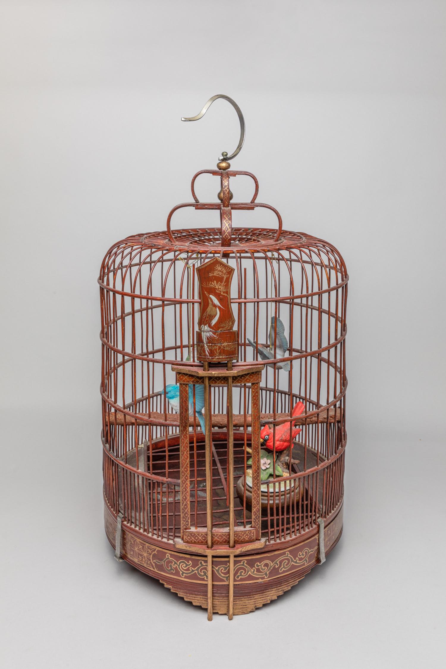 Vintage Chinese Bamboo Bird Cage (1 of 19)
