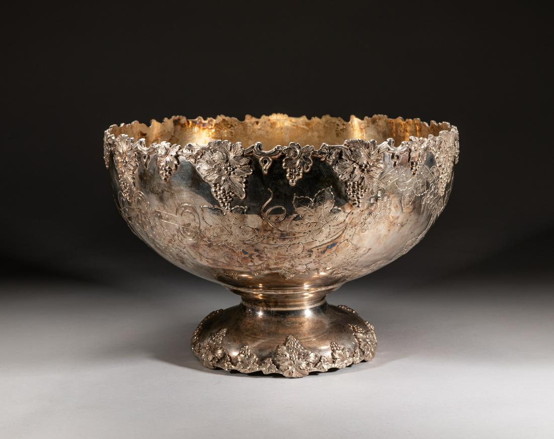 Massive Silver Plated Flowers Central Bowl (1 of 12)