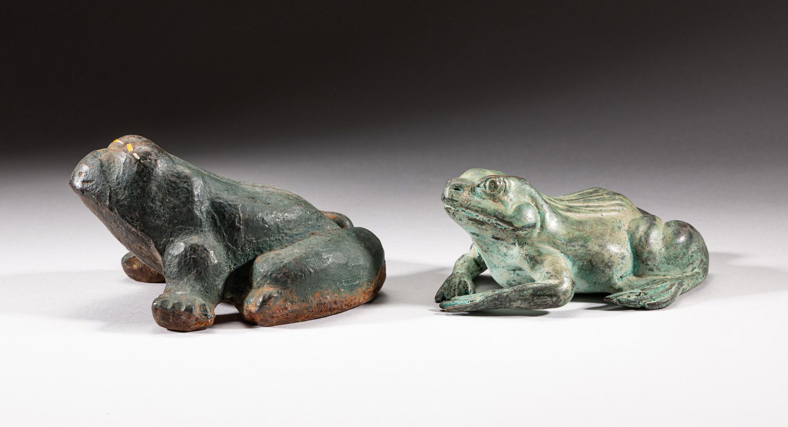 Rare Metal & Bronze Frog Sculpture (1 of 13)