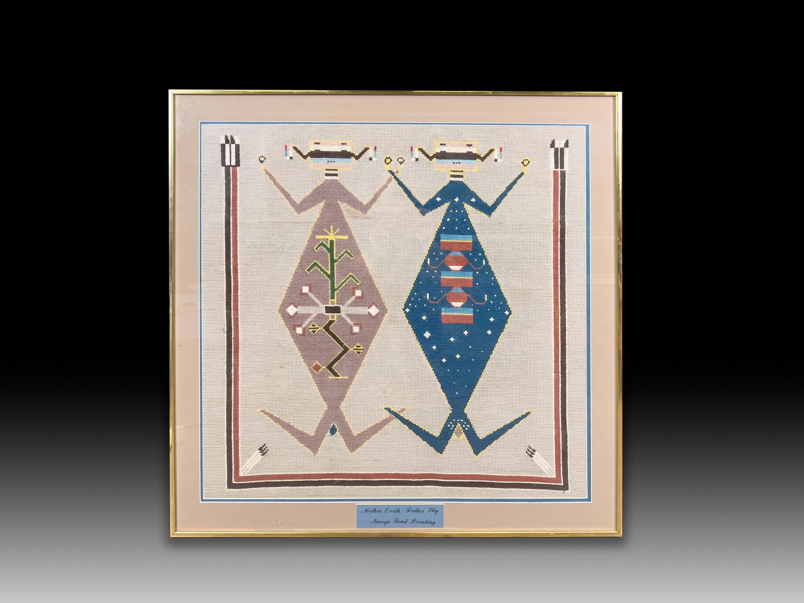 Navajo Lizard Dancers, Yei Weaving (1 of 13)