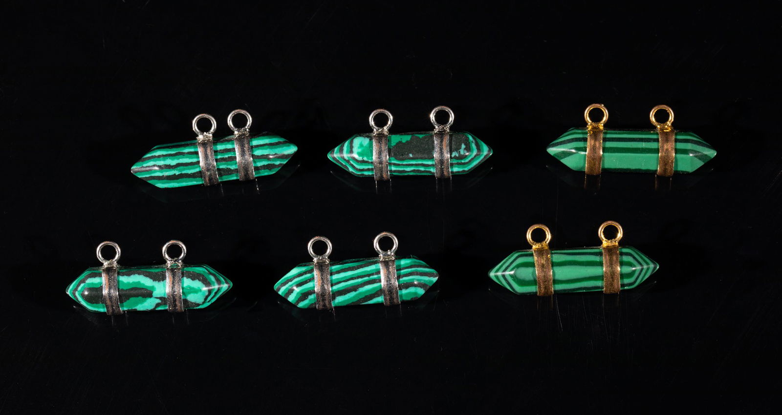 Collectible English Type Malachite Point Pendant (1 of 8)