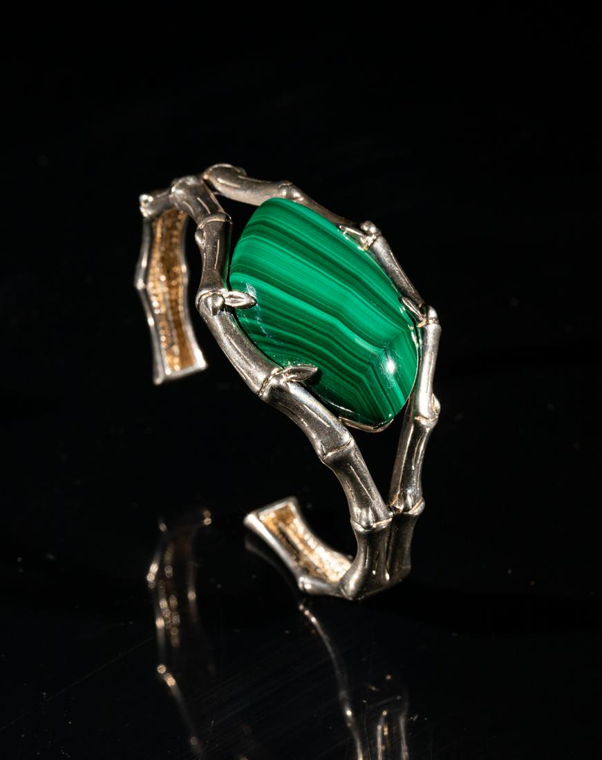 Large Marked 925 & Malachite Bangle (1 of 10)