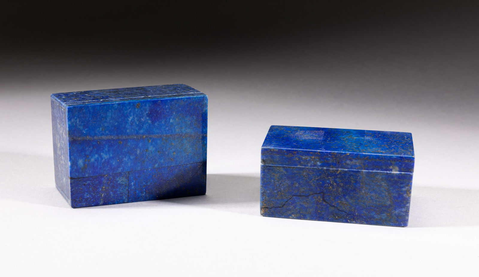 Pair English Type Lapis Covered Box (1 of 12)