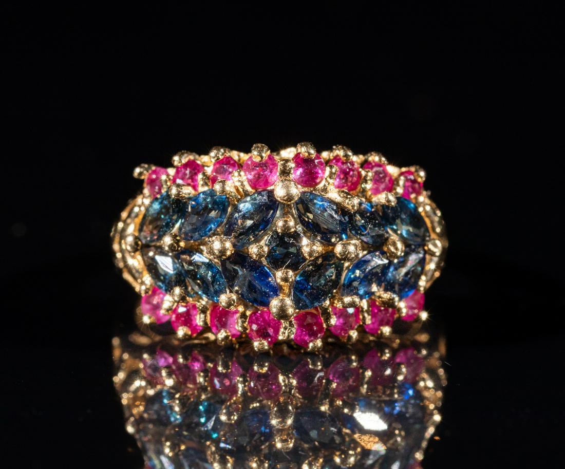 Marked 18k Gemstone Ring (1 of 11)