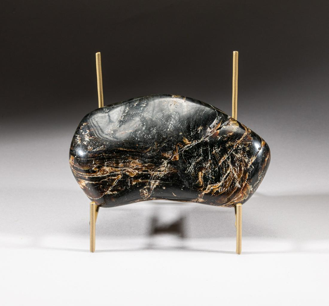 Large Dominican Blue Amber Pebble Stone (1 of 12)