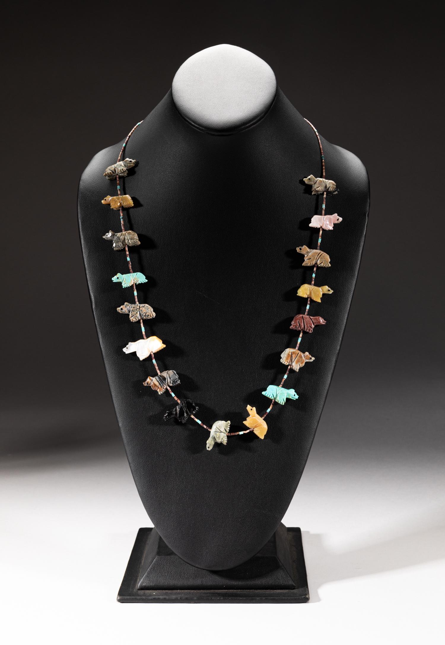 Collectible Zuni Fetish Gem Stone Necklace (1 of 10)