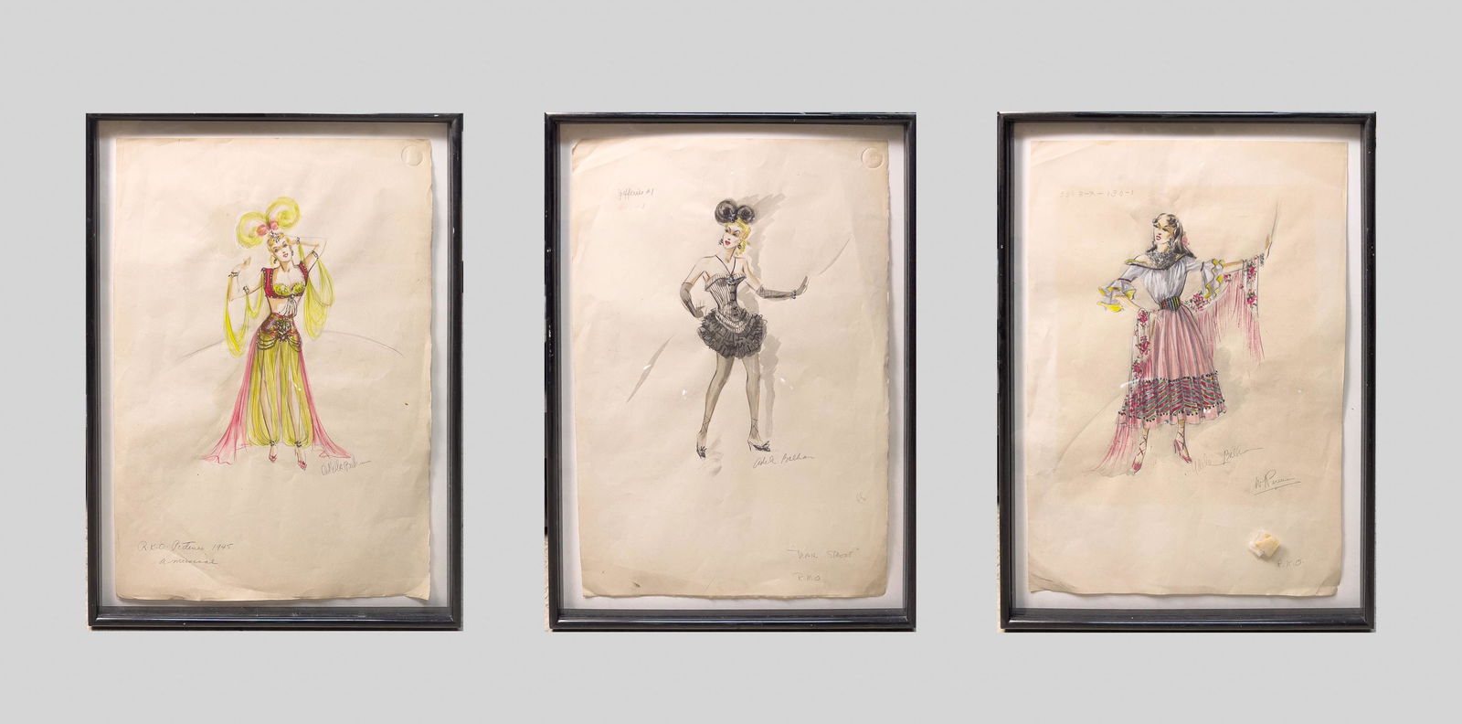 Group Signed Water Color Paintings (1 of 18)