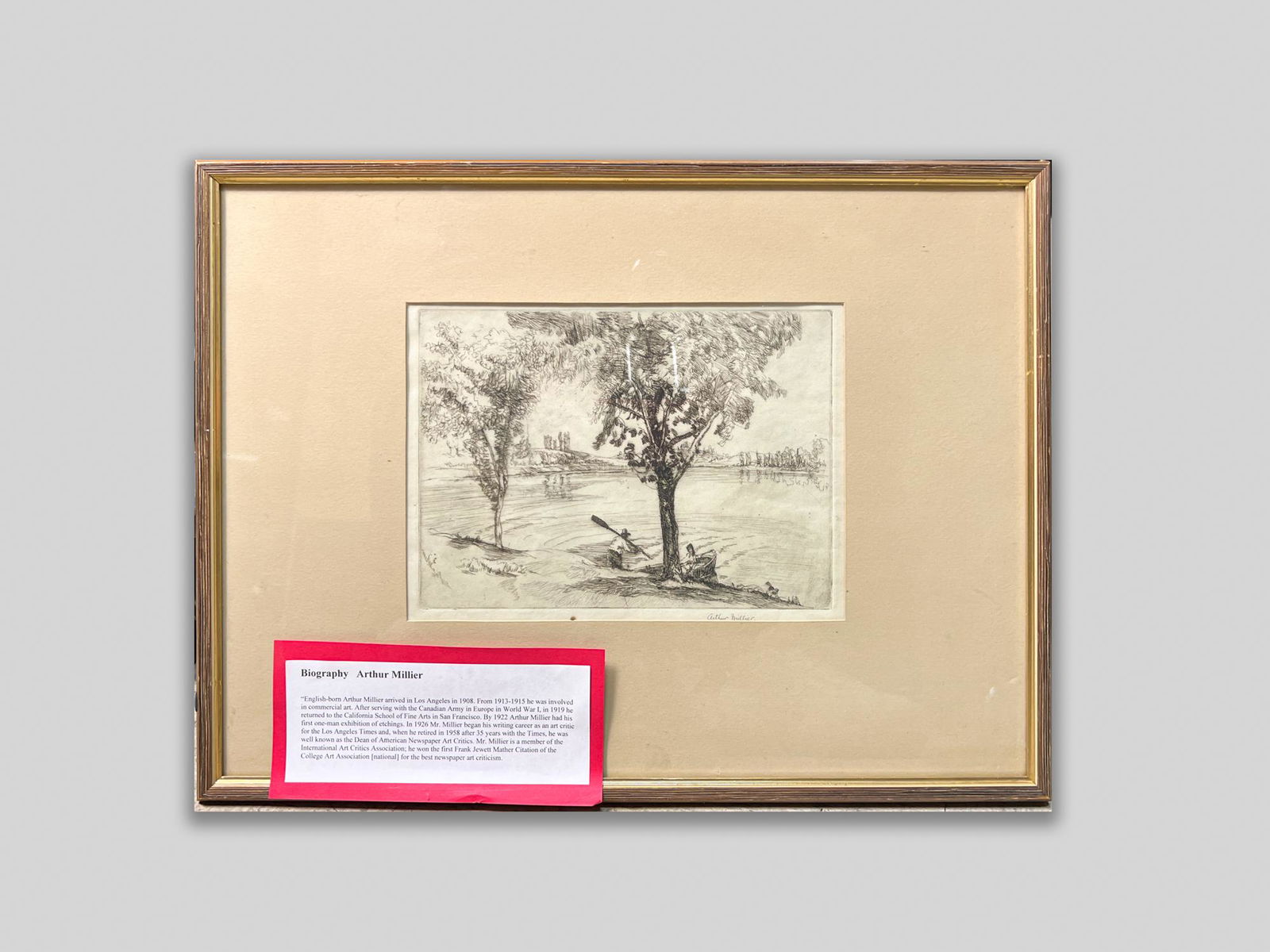 Biography Arthur Millier, Wall Hanging Painting (1 of 10)