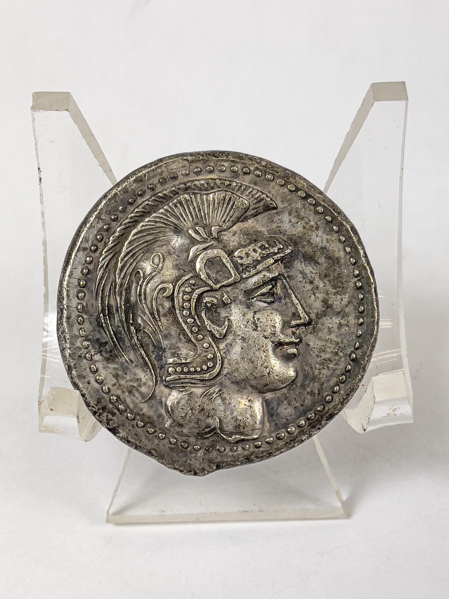 Roman Type Silver Color Large Coins (1 of 8)