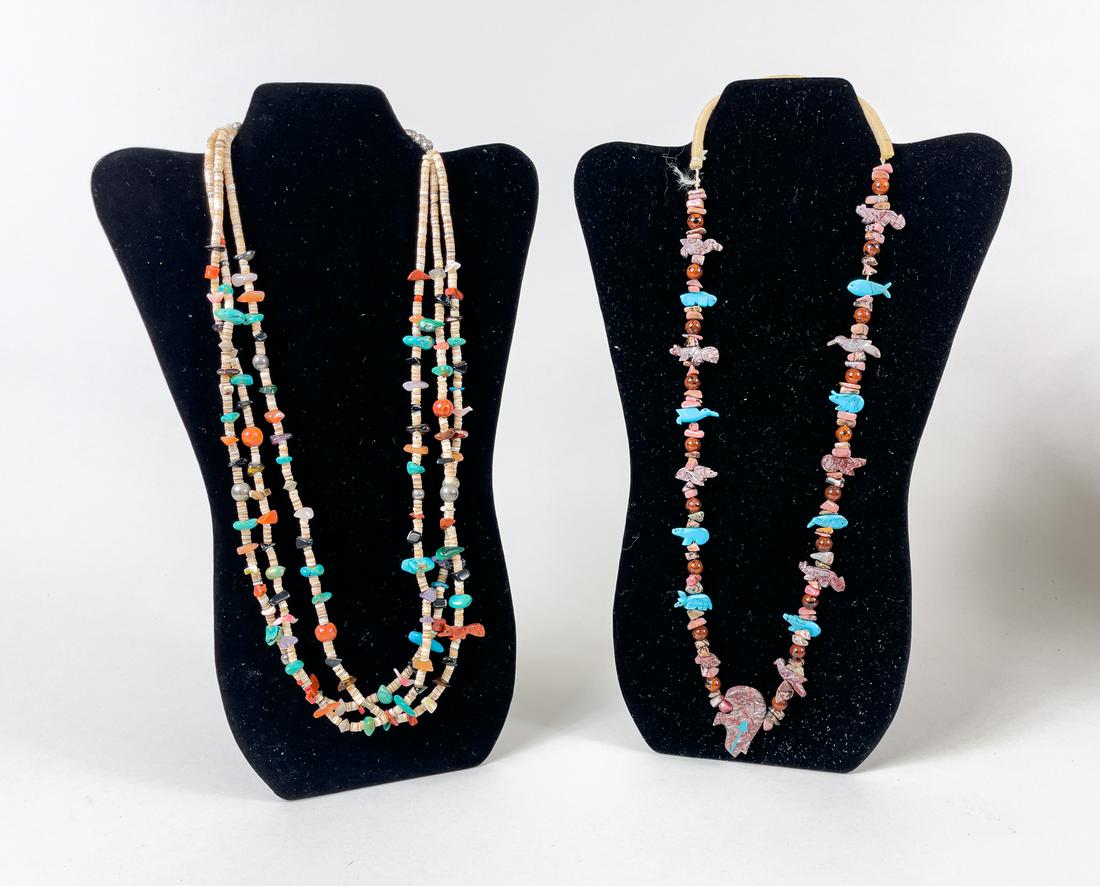 Native American Zuni, East West Gemstone Necklaces (1 of 10)