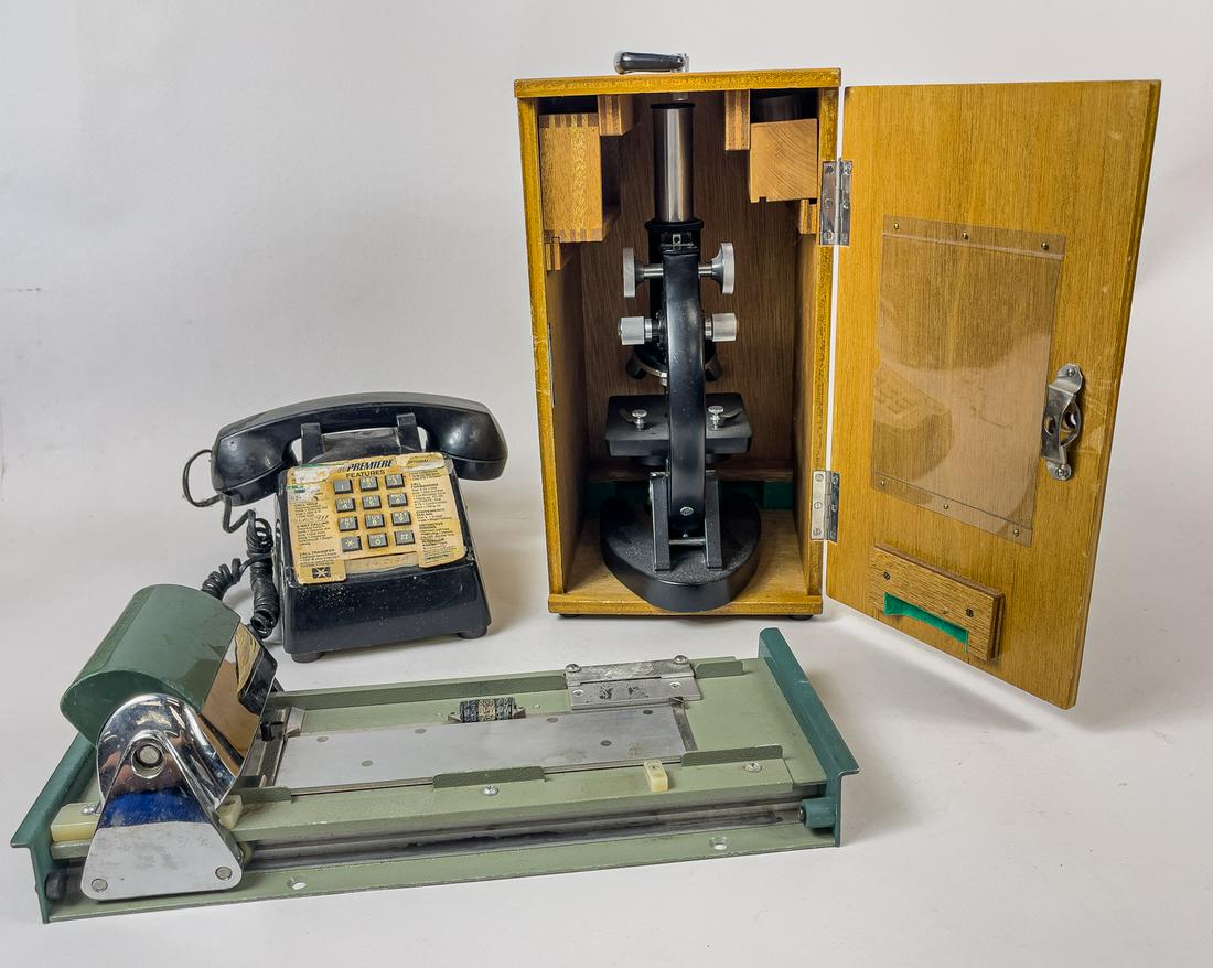 Microscope, Telephone and Credit Card Machine (1 of 10)