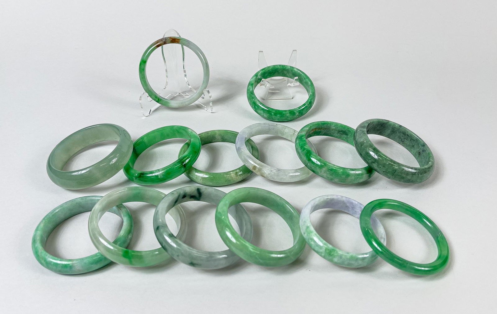 Collectible Chinese Jade, Stone Bangles (1 of 12)