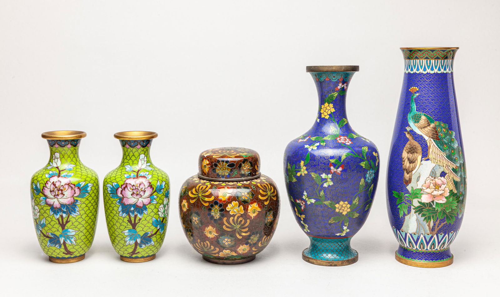 Group Chinese Cloisonne Vase & Jar (1 of 15)