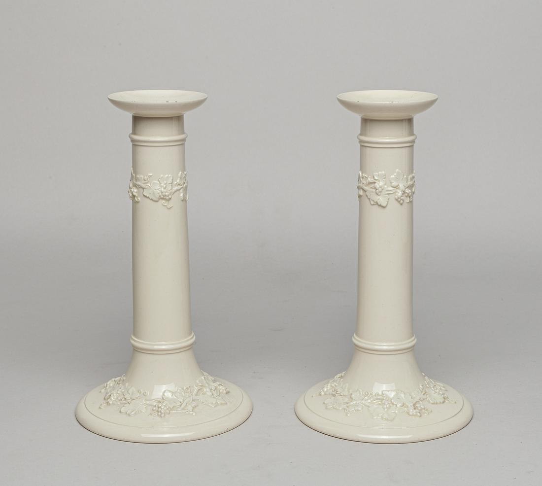 Pair Wedgwood Bonechina Candlesticks (1 of 12)