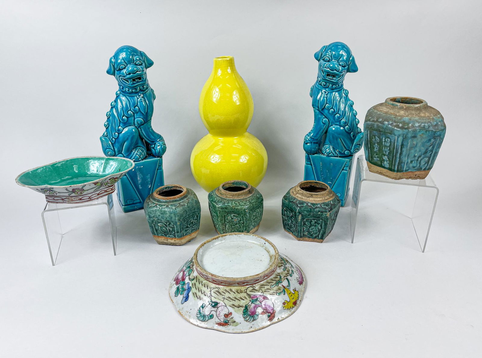 Collectible Chinese Glazed Porcelain Pieces (1 of 10)