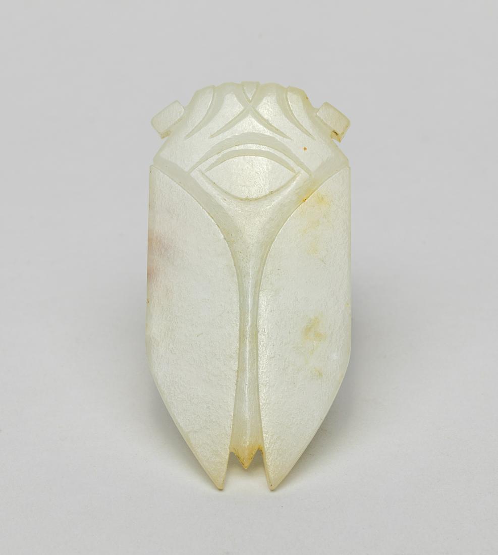 Chinese Jade Carved Toggle of Cicada (1 of 11)