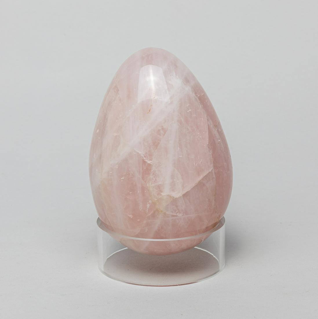 French Type Rose Quartz Egg Sculpture (1 of 8)