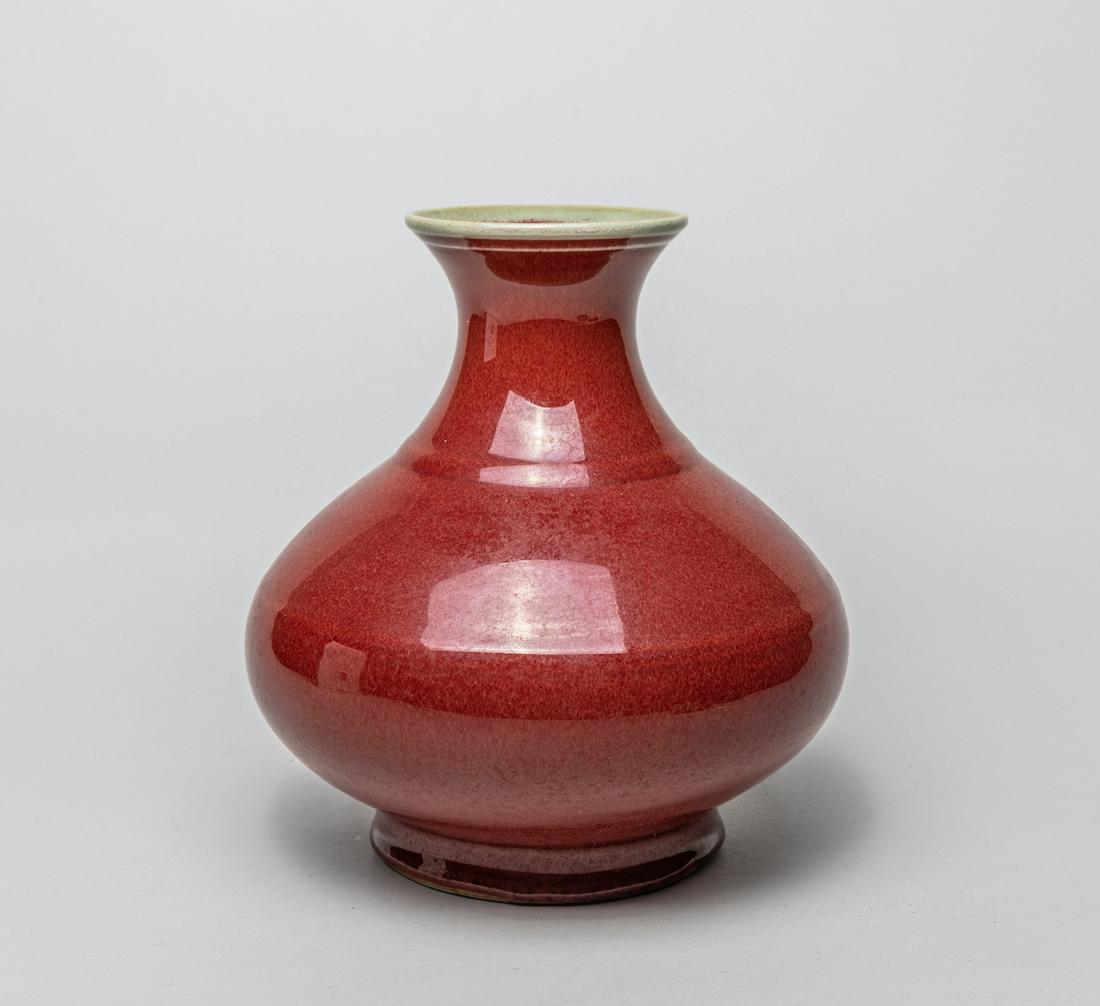 Chinese Ox-blood Red Glazed Porcelain Vase (1 of 14)