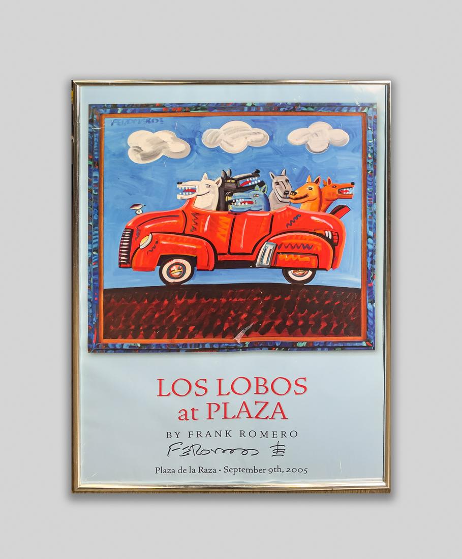 Frank Romero Signed Poster "Los Lobos" (1 of 8)