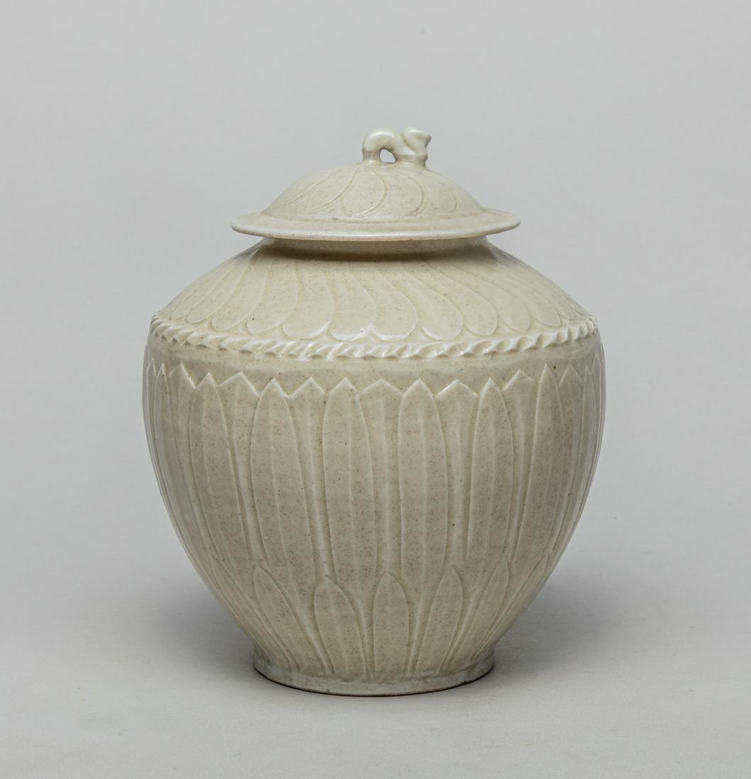 Chinese Ding Type Porcelain Lotus Jar (1 of 12)