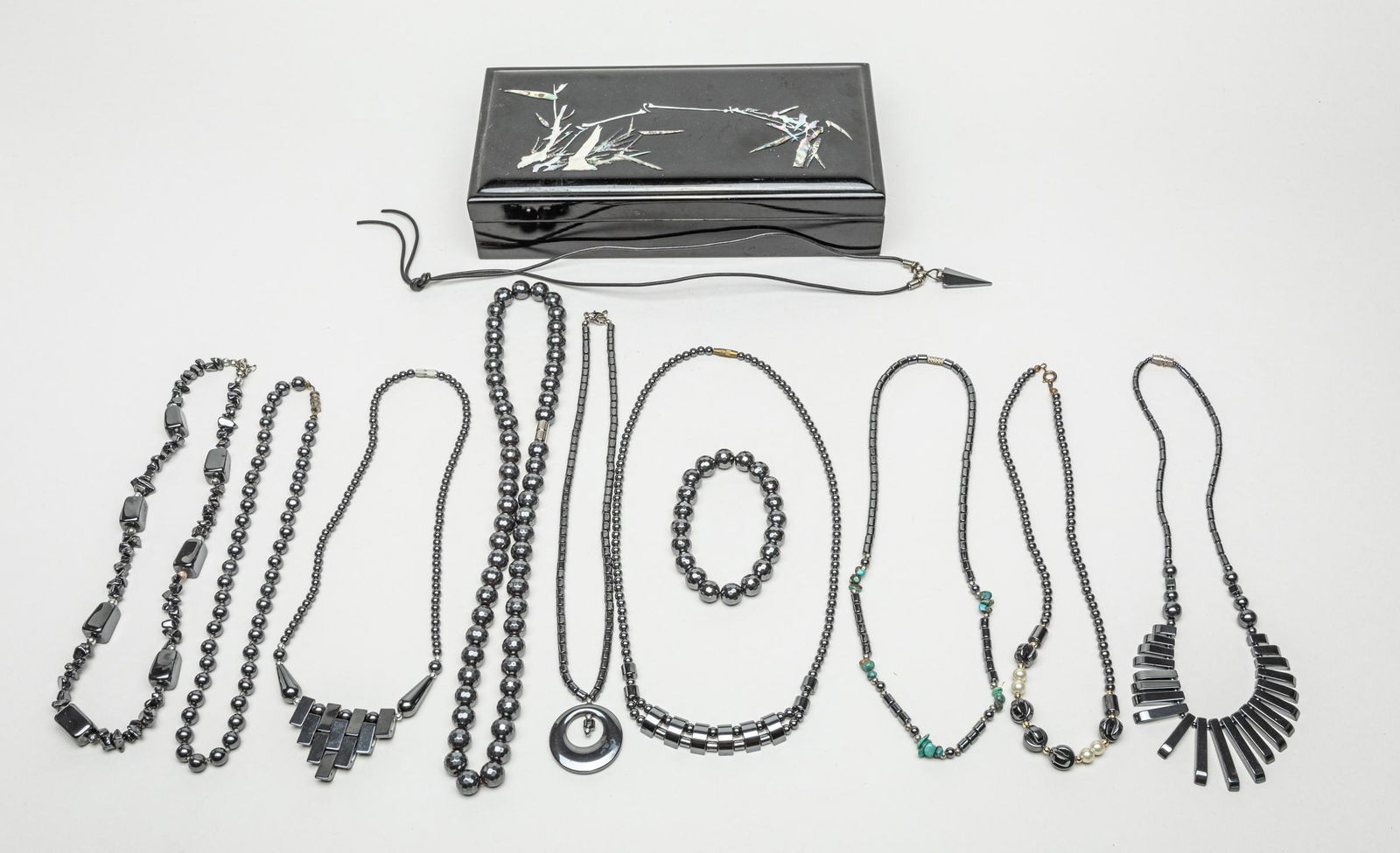 Vintage Designed Hematite Necklace Collection (1 of 14)