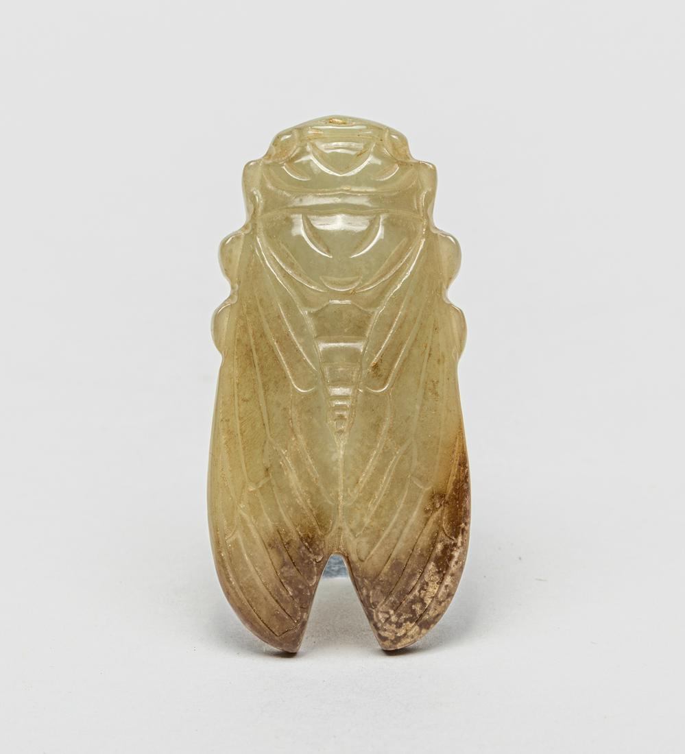 Chinese Russet Jade Carving Cicada (1 of 11)