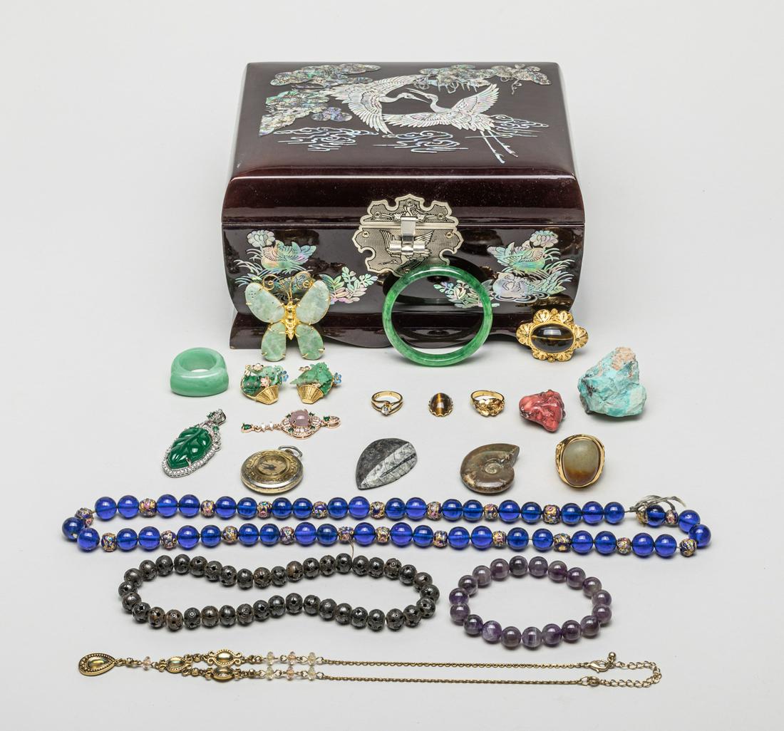 Chinese Jade Silver Jewelry Glass Beads (1 of 16)