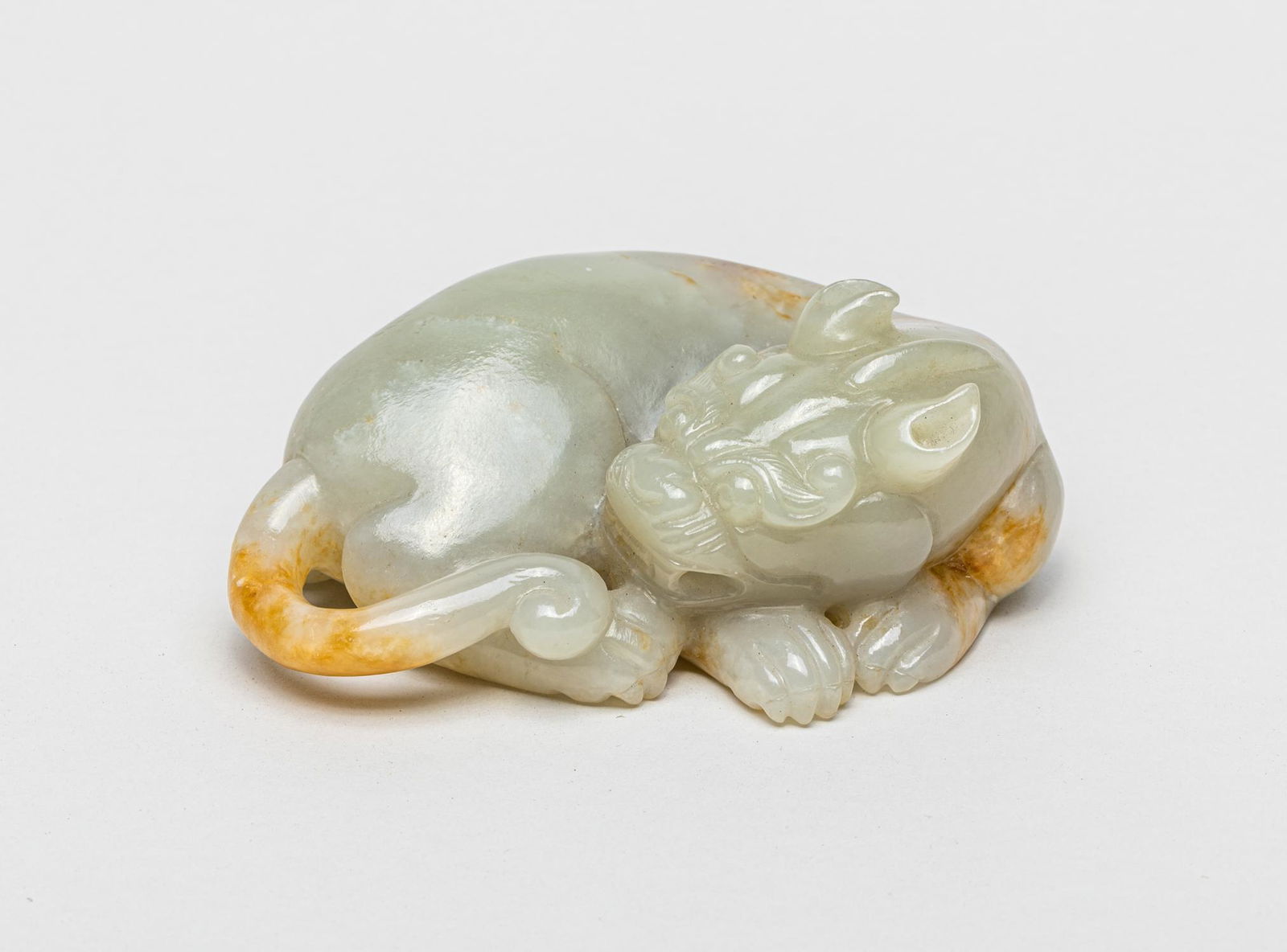 Large Chinese Russet Jade Paper Weight (1 of 13)