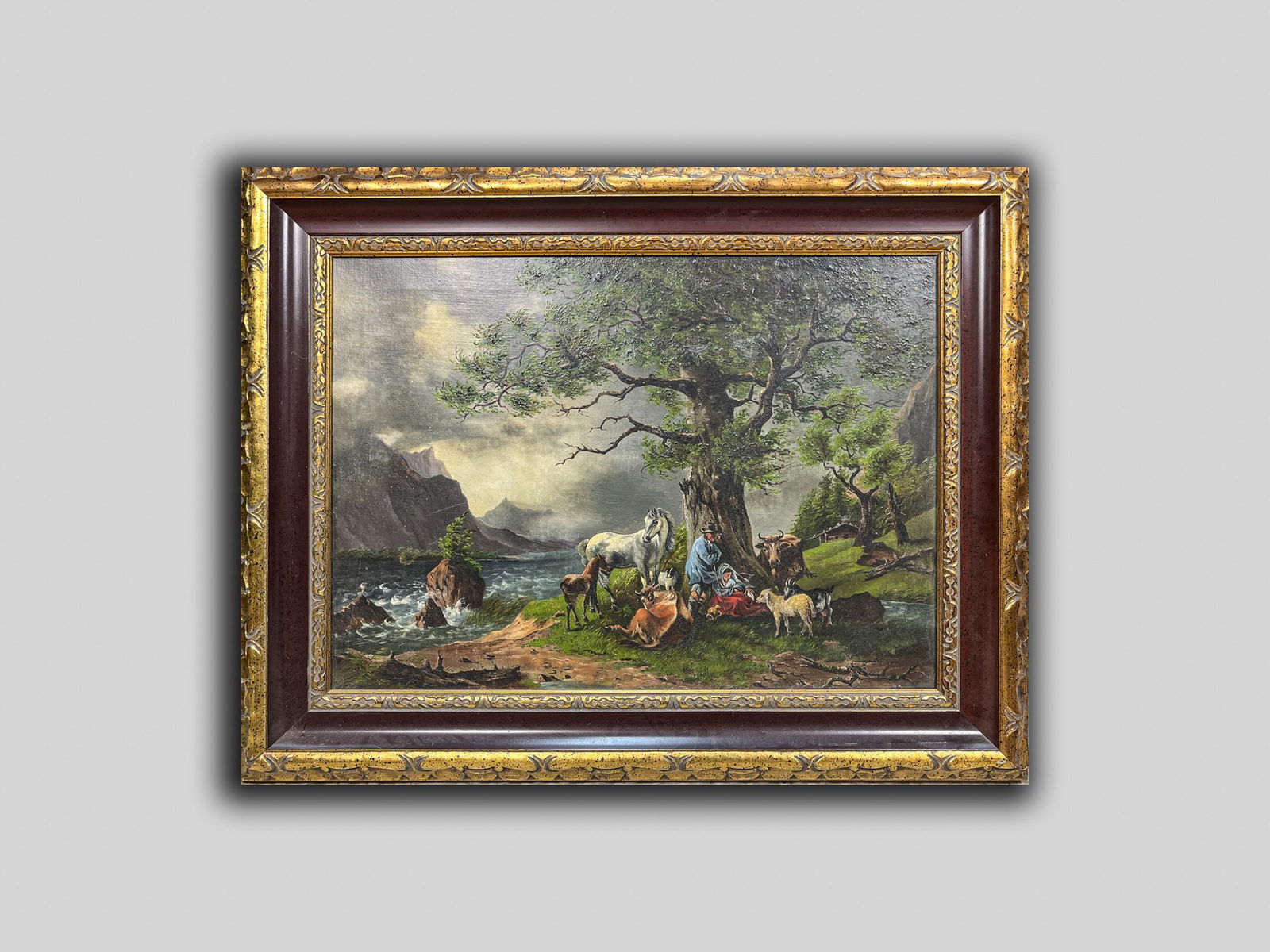 Vintage Framed Oil Painting (1 of 9)