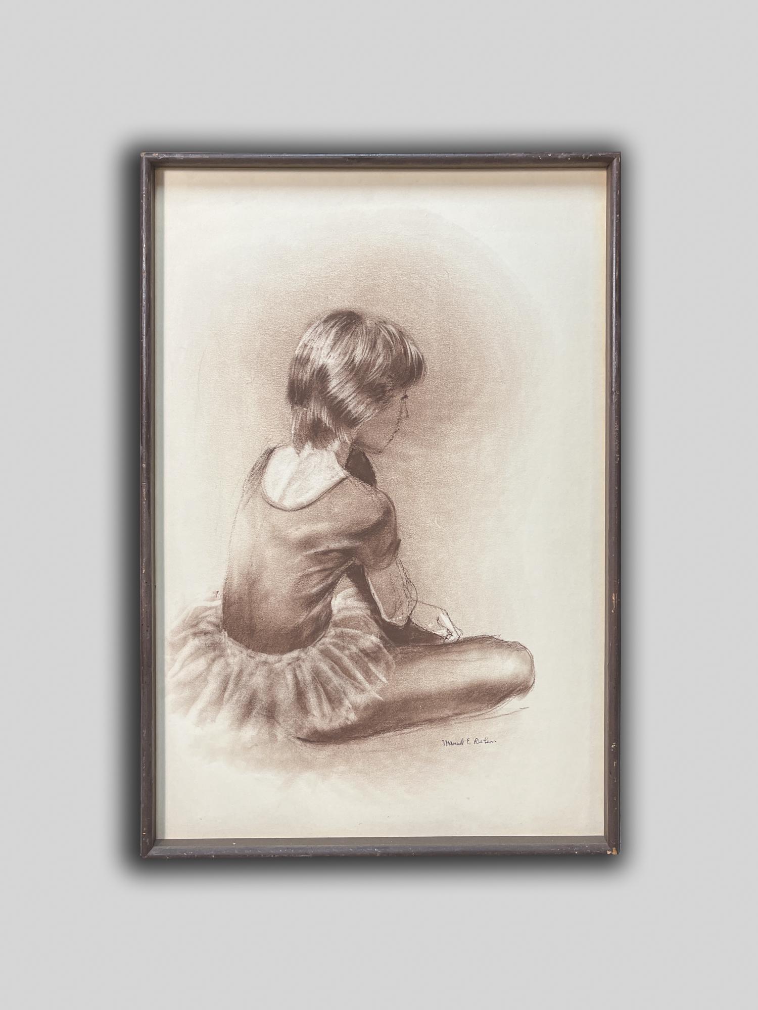 Vintage Sketch of Girl (1 of 8)