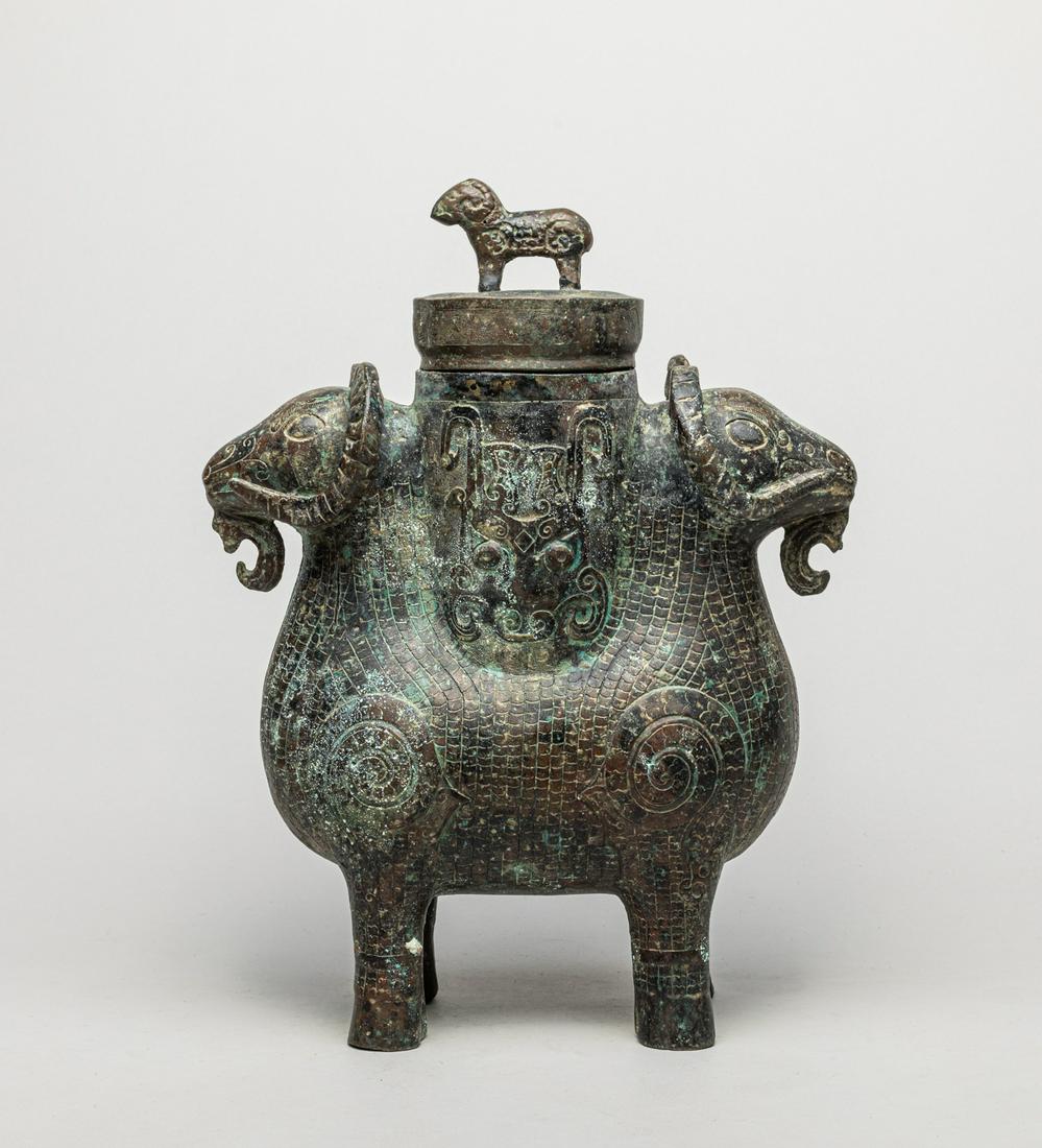 Rare Chinese Bronze Covered Vase (1 of 11)