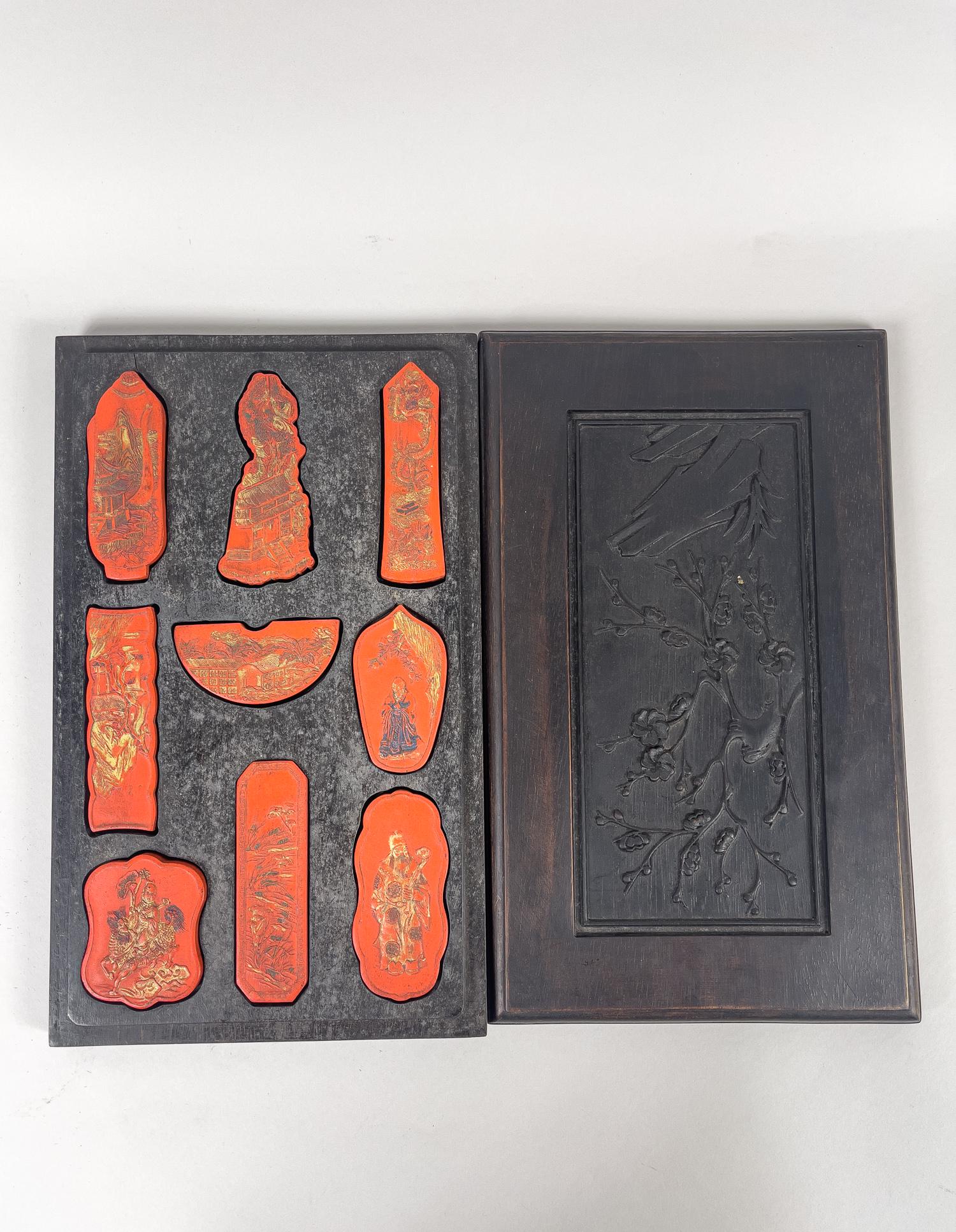 Estate Chinese Red Color Ink W/ Box (1 of 11)