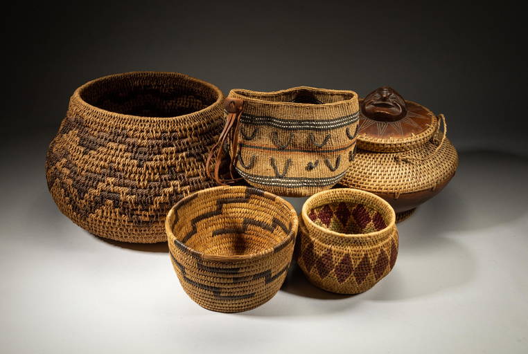 Native American Basket Weaving & Jars (3161) on Jun 24, 2022