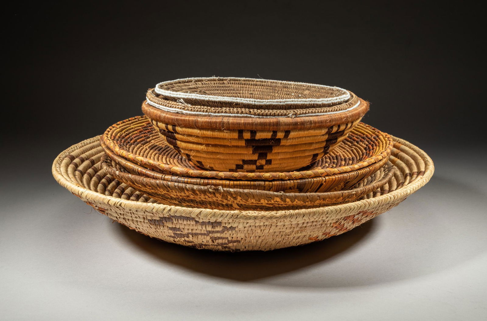 Native American Pima Type Basket Sets (1 of 16)