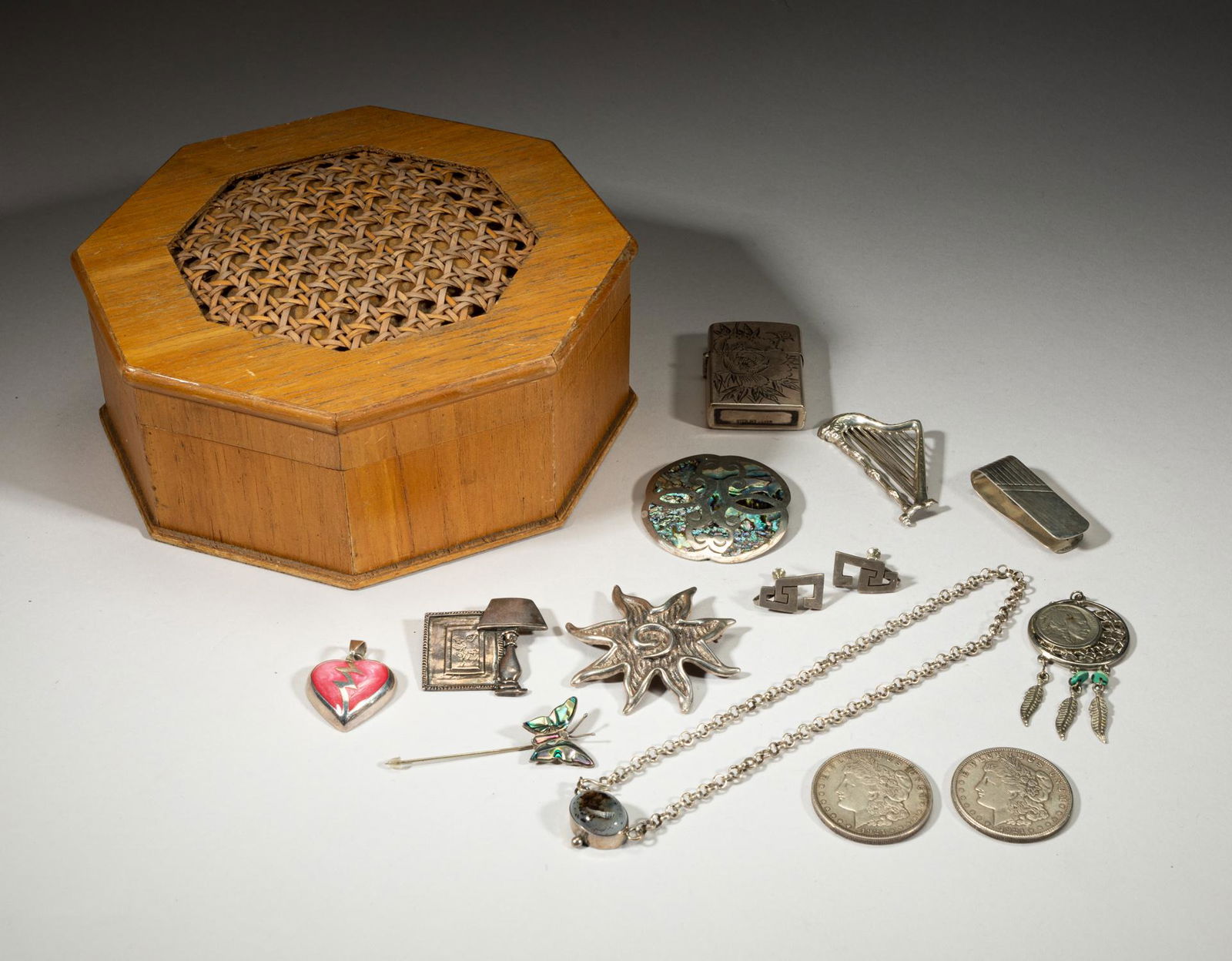 Rare Native American Type Sterling Silver Jewelry (1 of 17)